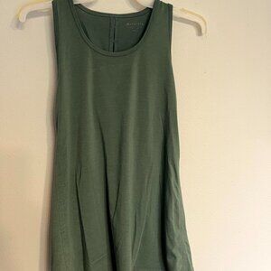 Athleta Women Size XS Olive Green Open Back Tank Top Exercise work out tank